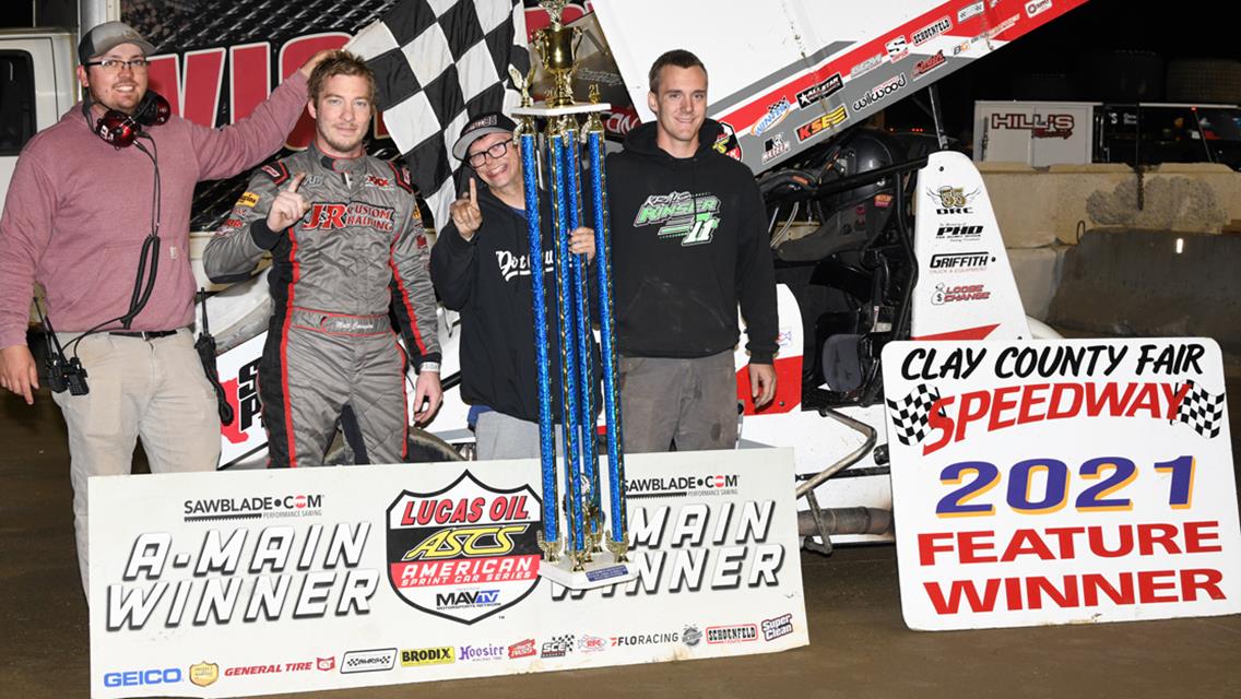 Matt Covington Holds On For Victory At Clay County Fair Speedway