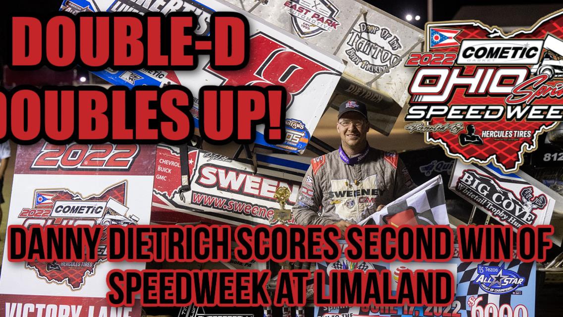 Danny Dietrich scores second victory of Cometic Gasket Ohio Sprint Speedweek presented by Hercules Tires at Limaland Motorsports Park