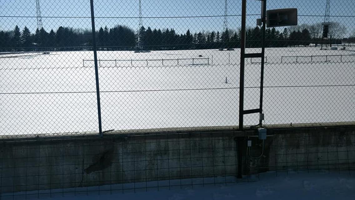 Large Amount of Snow at Murray County Speedway