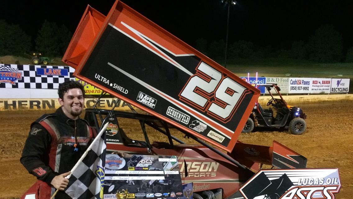 Kyle Amerson Slides To Southern Raceway Glory With ASCS Southern Outlaw Sprints