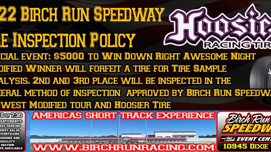 2022 Down Right Awesome Night Tire Inspection Policy