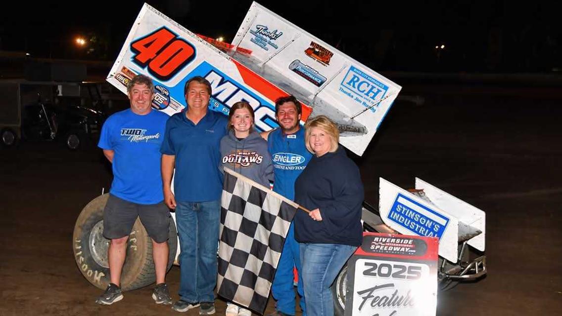 Riverside International Speedway (West Memphis, AR) – ASCS Hurricane Area Super Sprints – April 19th, 2025. (Scott Frazier photo)