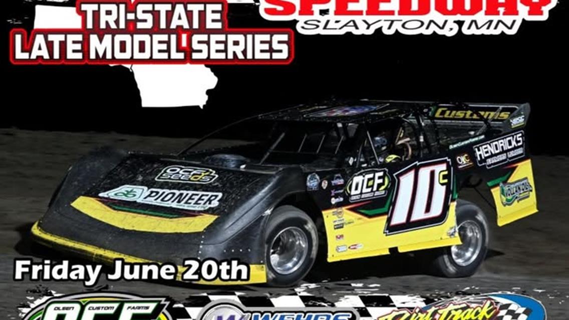 The Tri State Late Models head to the Murray County Speedway - June 20th