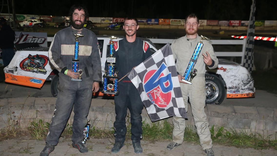 Brandon Piastka wins in the Xtreme DIRTcar DMA Midgets  Shepard &amp; Danforth winners in the Wells River Chevrolet DIRTcar Sportsman Coupes  57th consecu