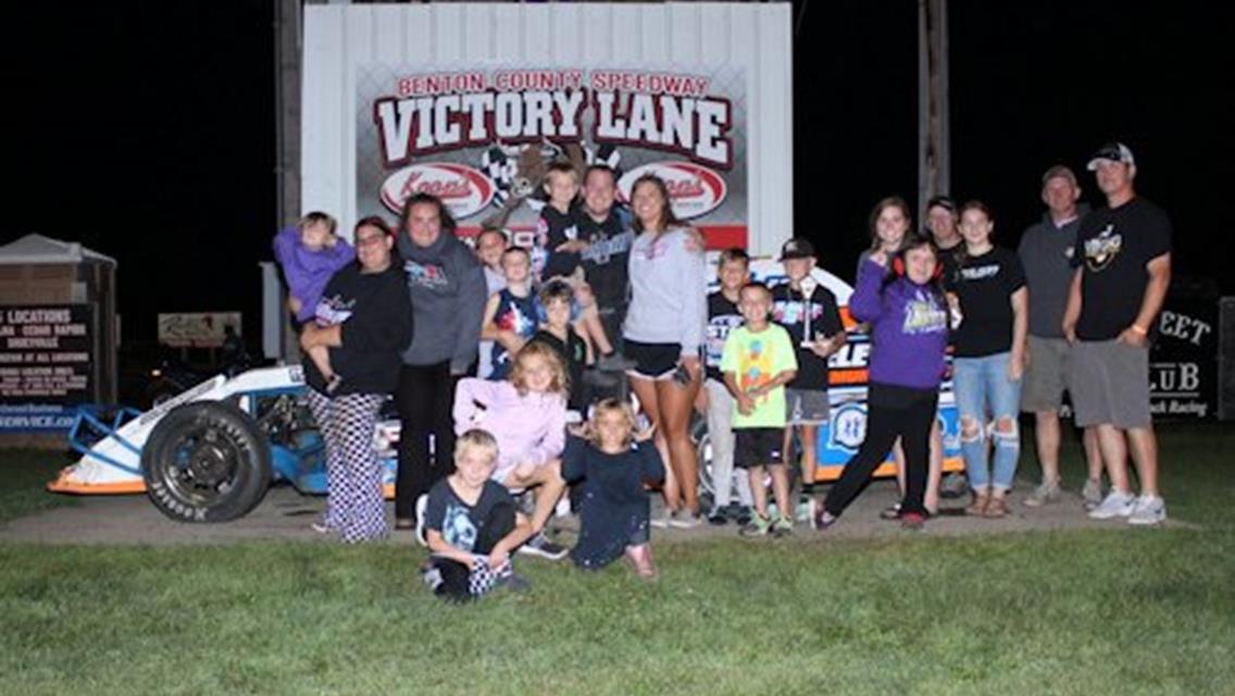 Cordes, Reynolds, Vanous, Rick sweep championship night honors at Benton County Speedway