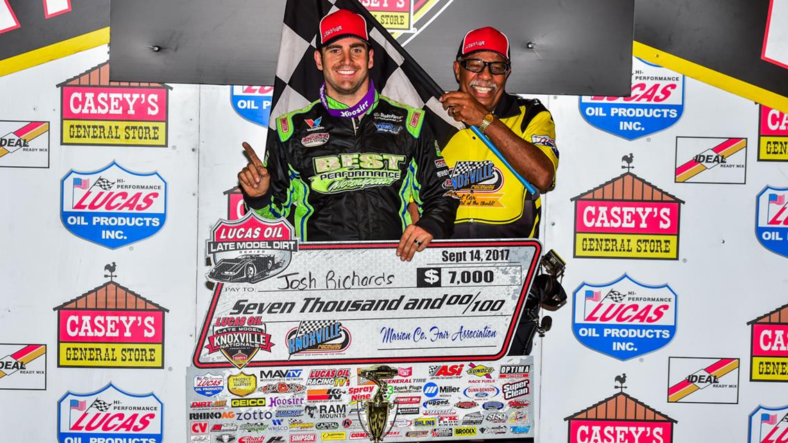 Richards Wins Opening Night of Lucas Oil Knoxville Late Model Nationals