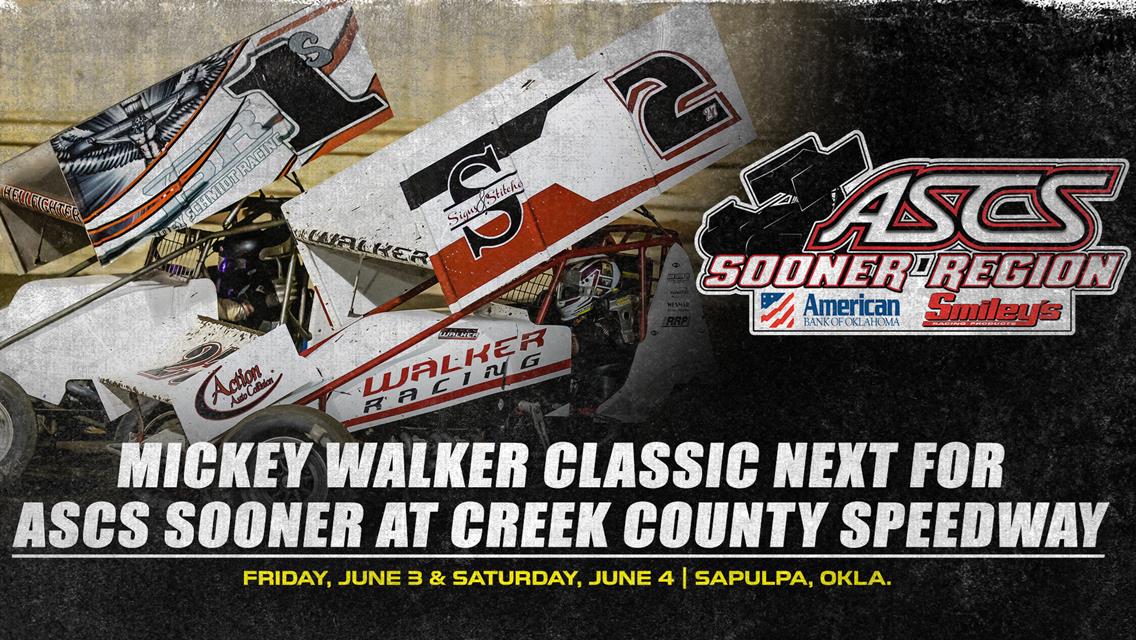 Mickey Walker Classic Next For ASCS Sooner Region At Creek County Speedway