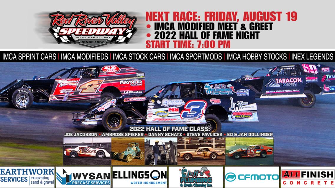 NEXT RACE: Friday, August 19 – IMCA Modified Meet &amp; Greet | 2022 Hall Of Fame Night