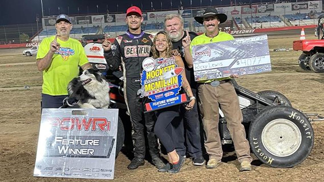 Ricky Lewis Victorious in Championship Night of Hockett/McMillin Memorial with POWRi WAR