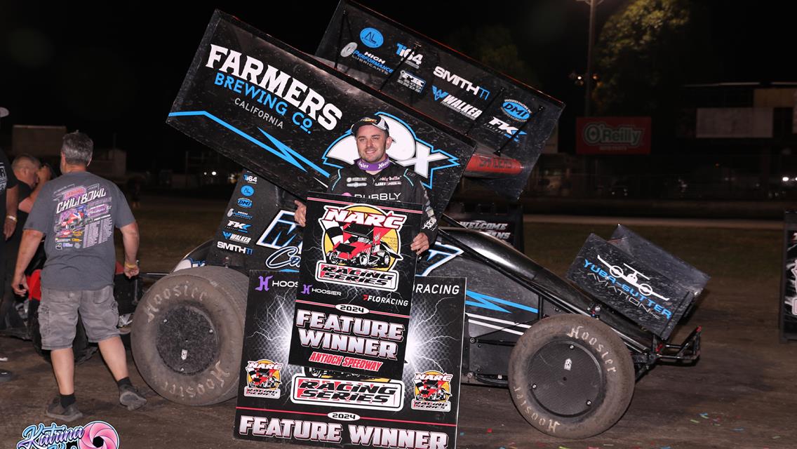 Sanders Prevails In NARC Sprint Car Feature At Antioch Speedway