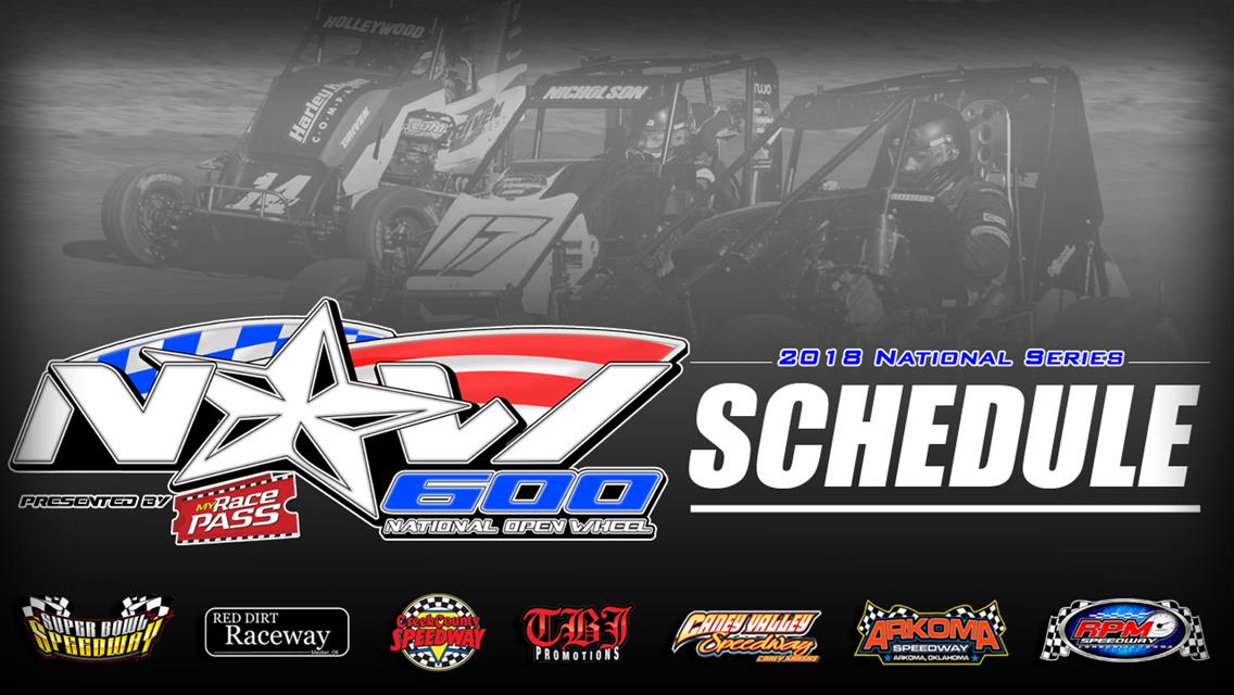 NOW600 National Series Announces 2018 Slate