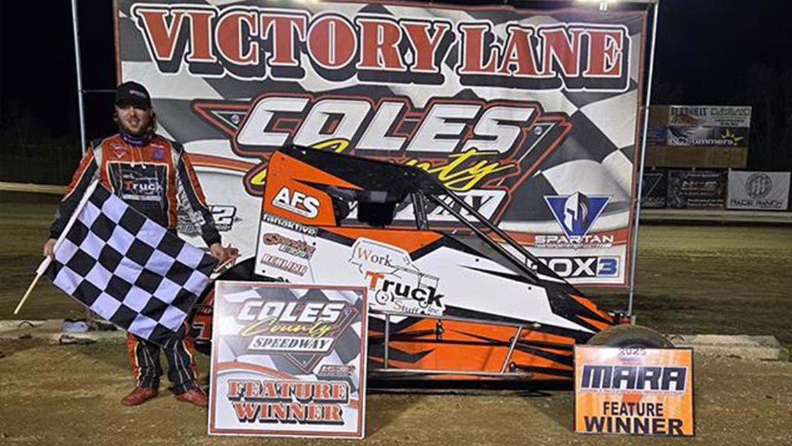 Parker Jones Joins POWRi IMRA Victory Lane at Coles County Speedway
