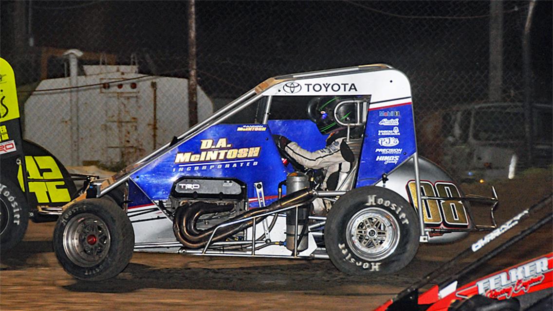 McIntosh Doing the Double Saturday at Lucas Oil Speedway after Podium Run at Creek County