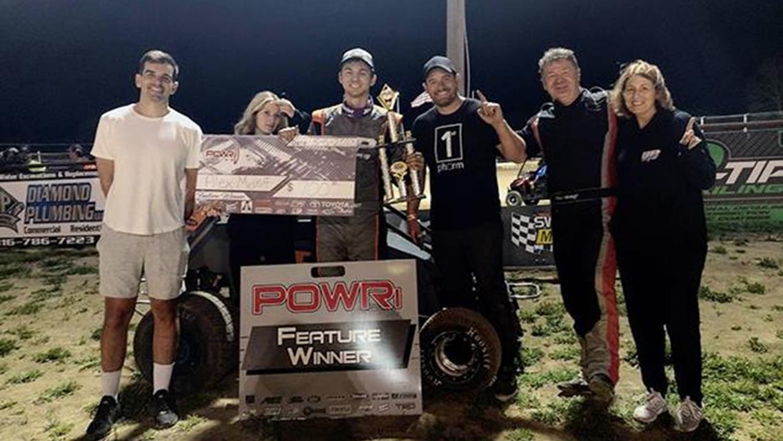 Alex Midkiff Masterful in Sweet Spring Motorsports Complex Win with POWRi Micros