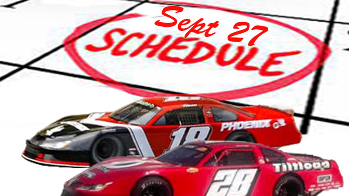 Detail Schedule for Night of Champions 2 on Saturday  Sept. 27.