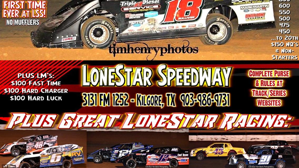 First-Ever LoneStar CCSDS SUPER LATE MODEL SPRING NATIONALS - SAT. APRIL 1, 7pm