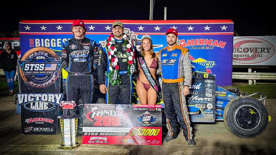 SHEPPARD TAKES $53,000 TO WIN FONDA 200