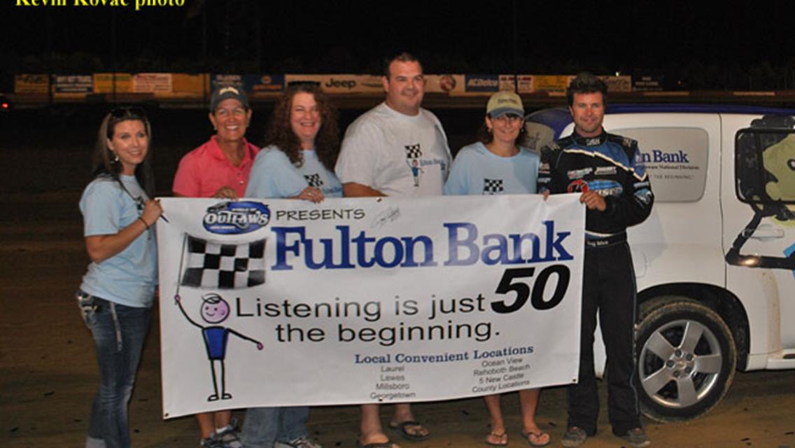 Satterlee Survives Tangle In Traffic &amp; Holds Off Lanigan for Fulton Bank 50 Victory at Delaware