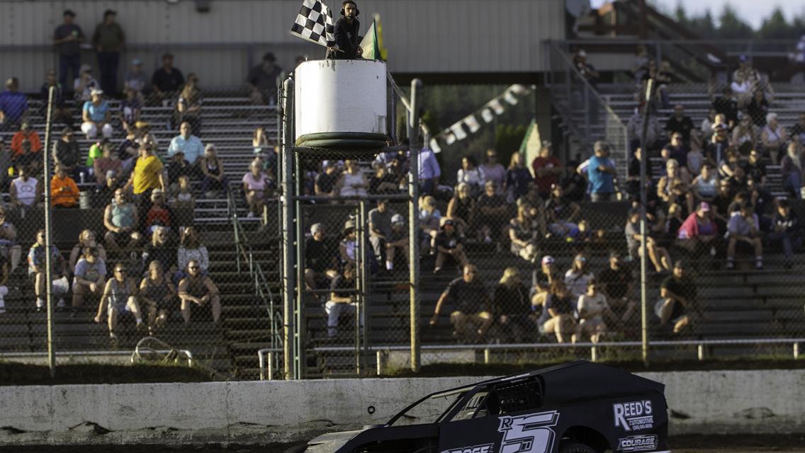 Austin Kerrigan wins, and Robert Jenner and Randy Goodman first time winners at Grays Harbor Raceway during the Fair!