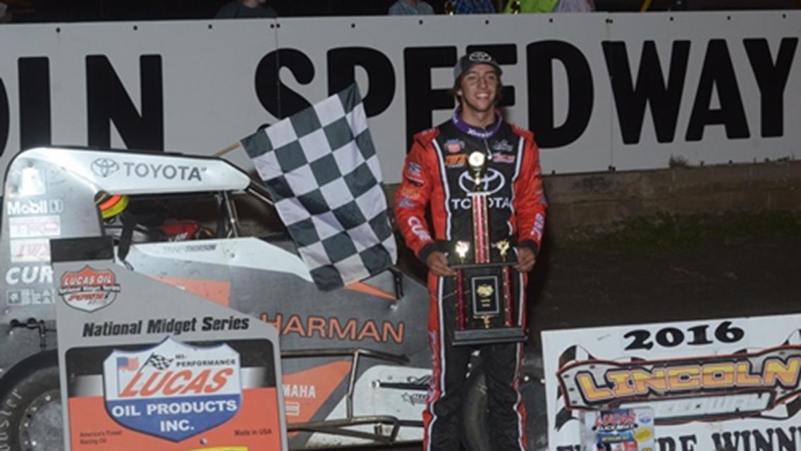 Thorson Recovers from Flat Tire, Wins Lincoln and Seals SPEED Week Championship