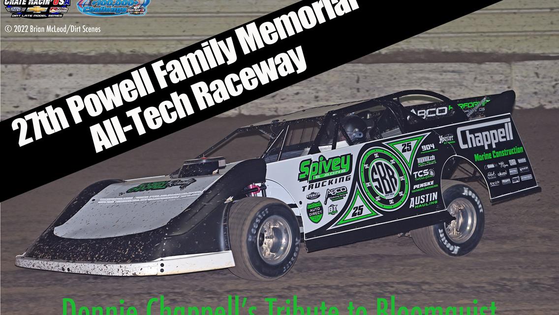 Chappell Debuts Bloomquist Tribute Wrap