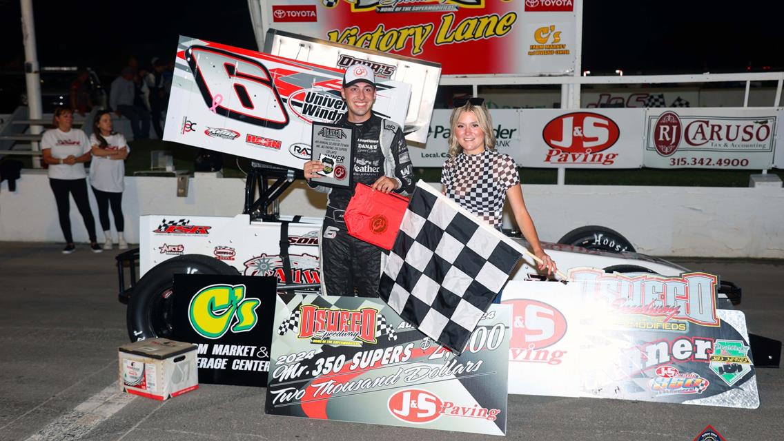 Josh Sokolic Dominates for Second Straight $2,000 Mr. J&amp;S Paving 350 Supermodified Title