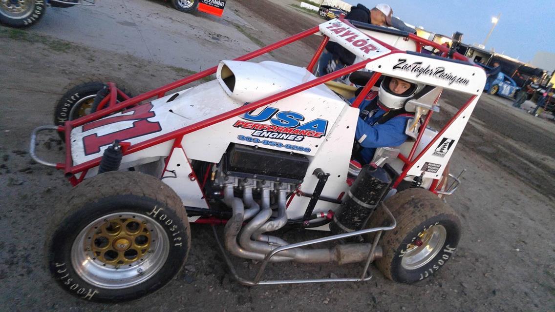 Taylor Passes Lots of Cars During Midget Debut with New Team