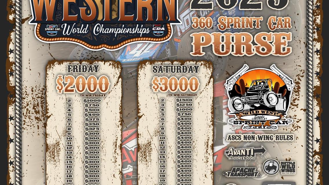 Western World Championship 360 Sprint Car Information