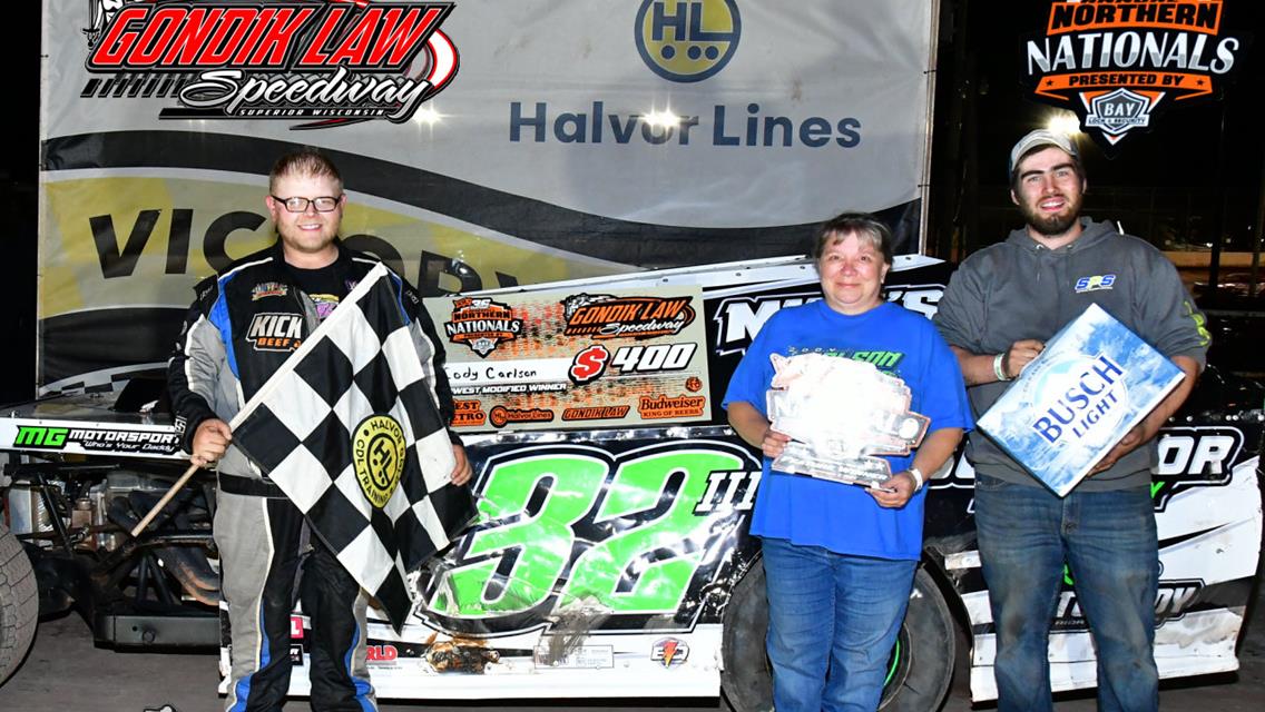 Hron, Carlson, Traynor, Schelitzche Open 36th Northern Nationals with Feature Wins