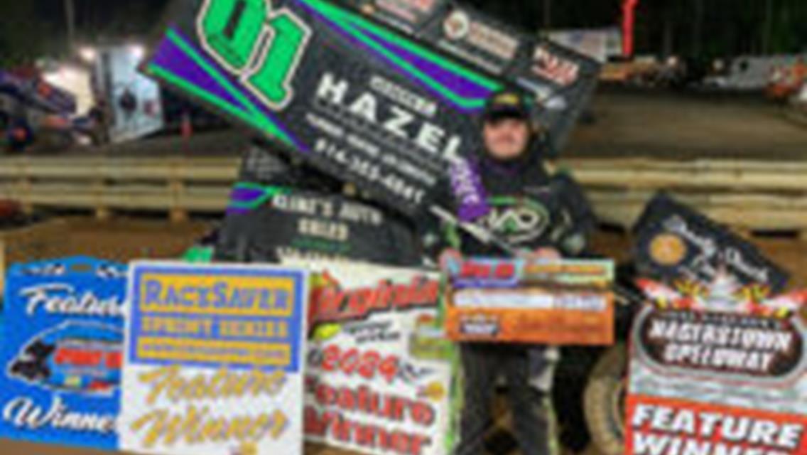 EARLY SEASON HEROICS CONTINUE FOR KYLE LEAR WITH SATURDAY HAGERSTOWN SCORE. BITTNER SCORES HAGERSTOWN FIRST IN WILD 305 SPRINT MAIN