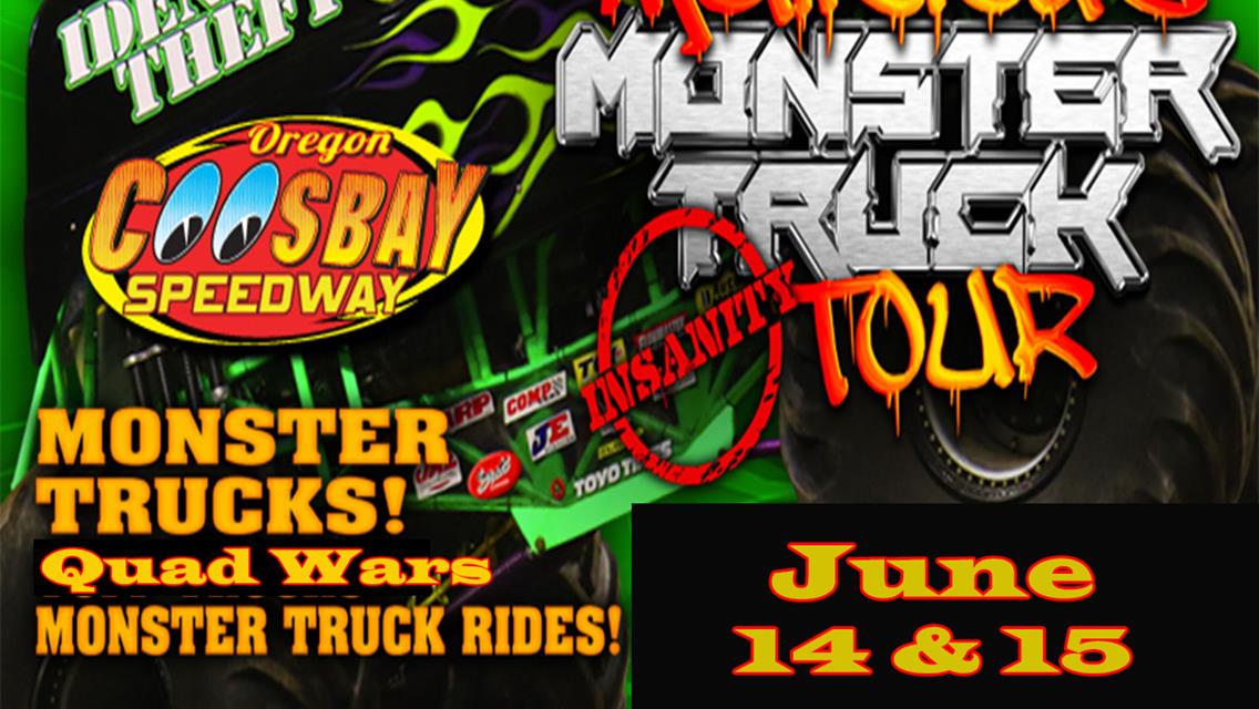 McDonald&#39;s Malicious Monster Trucks Coos Bay Speedway June 14 &amp; 15