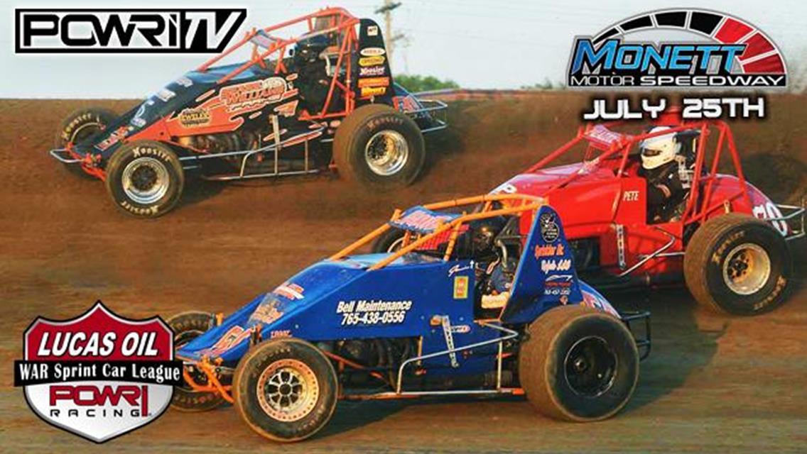 POWRi WAR Sprints Prepare for First Visit to Monett Motor Speedway