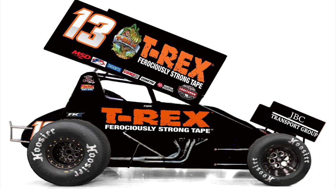 Clyde Knipp Racing and T-Rex Tape form a Ferociously Strong Partnership for 2018 World of Outlaws Craftsman Sprint Car Series Season