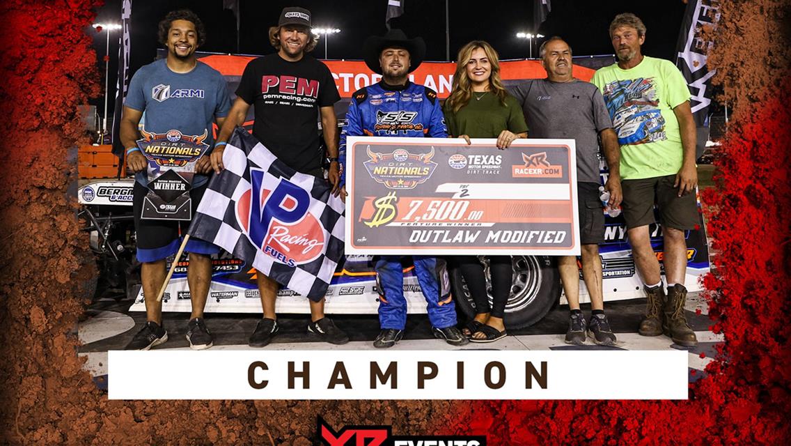 Rodney Sanders wins Texas Dirt Nationals in Modified, Top-10 finish in Late Model