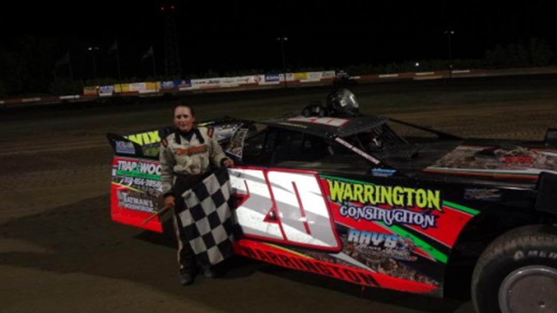 STACI WARRINGTON ENDS DROUGHT IN SUPER LATES