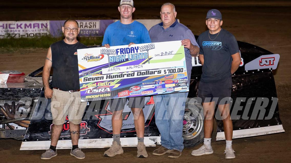 Connor Lee, Aaron Halpain, Jake Richards, Kevin Wasserman &amp; Cale Hancock Headline Friday Night Lights at Tulsa Speedway