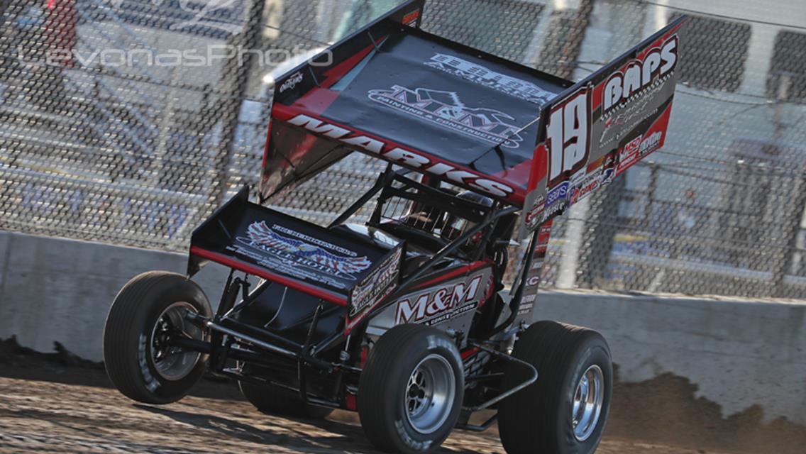 Brent Marks ended California swing with three feature starts in four days