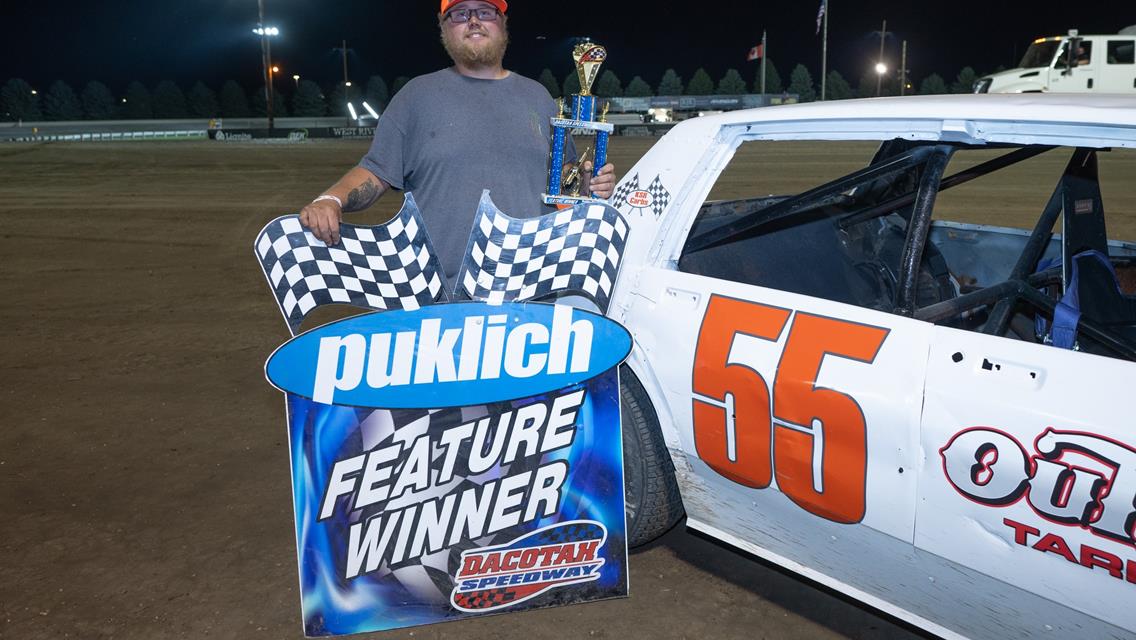 SANDBERG CRUISES TO DACOTAH SPEEDWAY VICTORY LANE