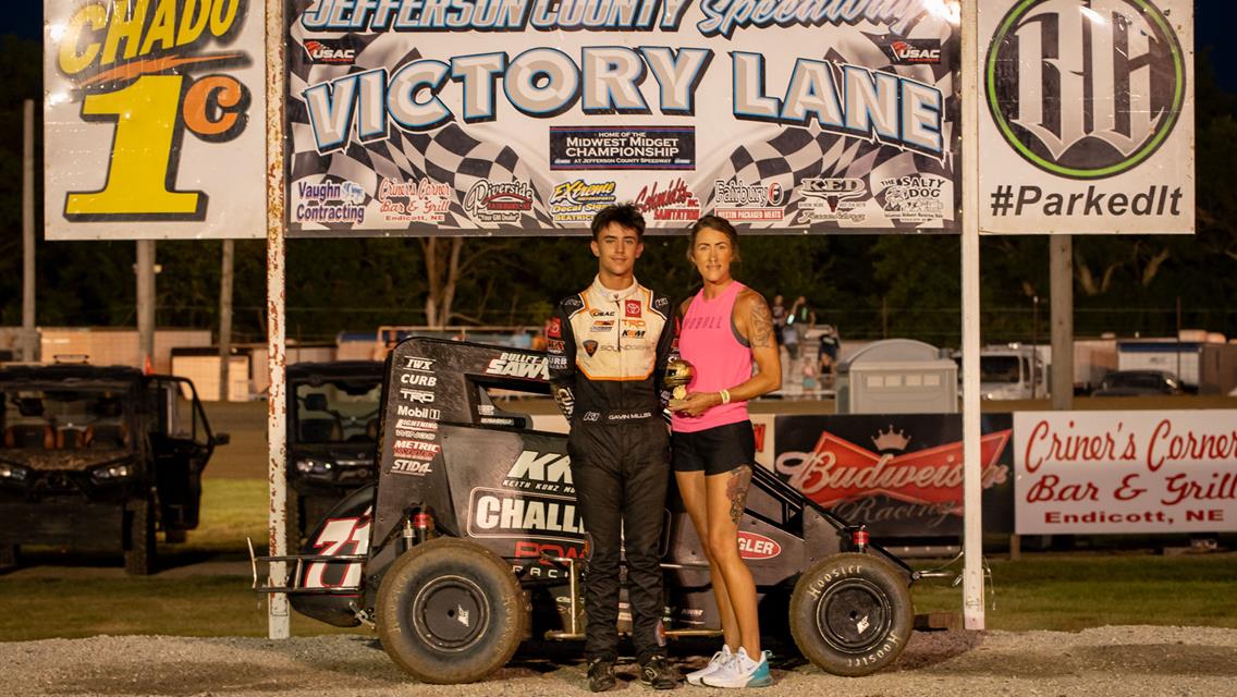 Gavin Miller Claims NOW600 National Prelim Victory at Jefferson County Speedway!
