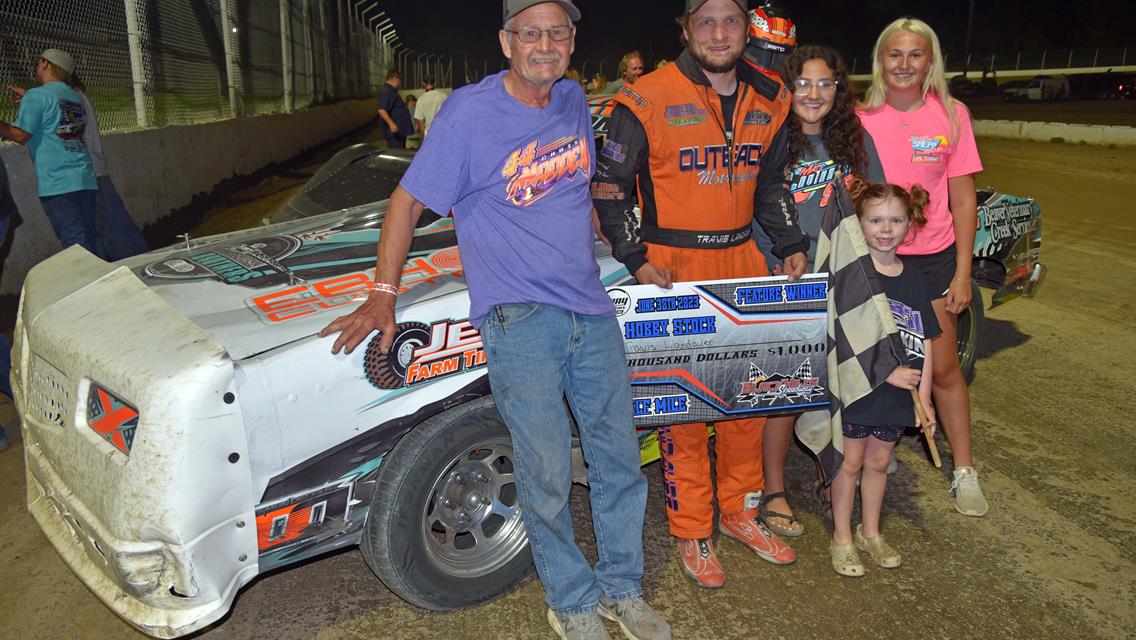 FIREWORKS Special Winners HPLM Tour + IMCA Hobby Stock Special