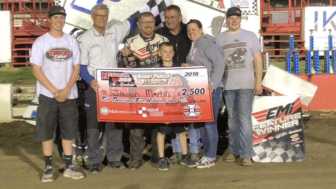 Martin prevails in Nebraska 360 Sprints at I-80 Speedway