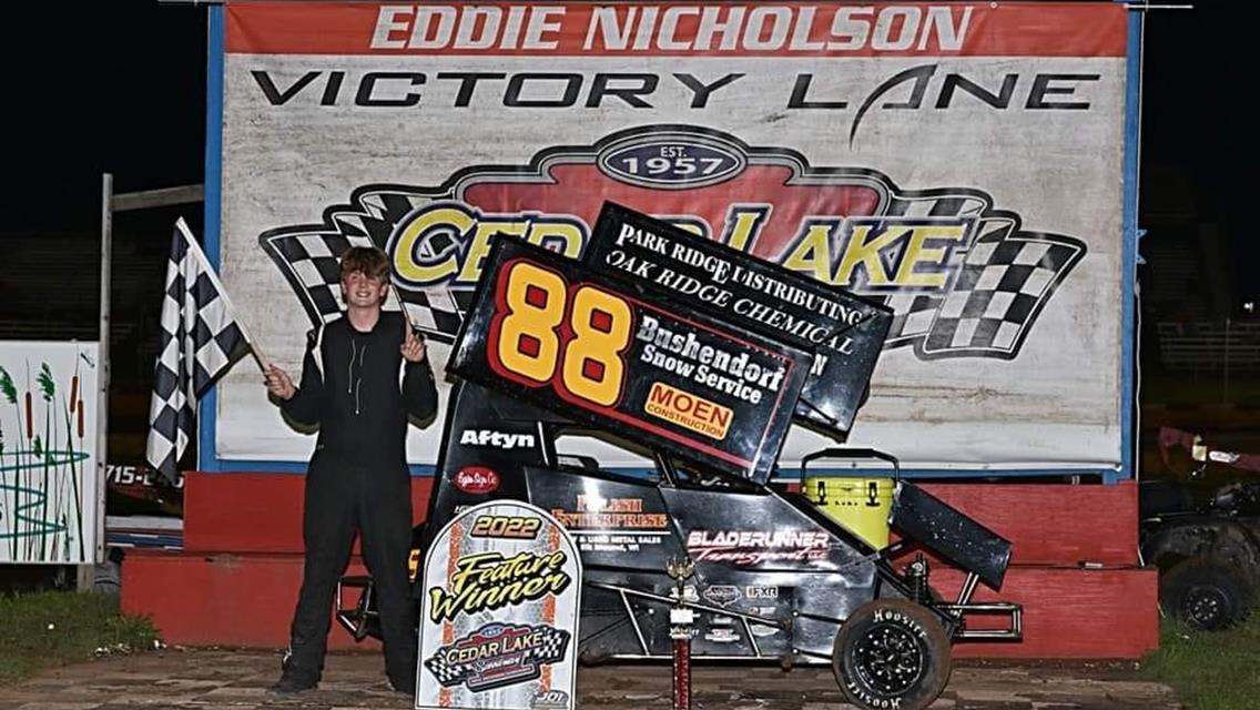 Caleb Moen scores back feature wins at Cedar Lake Speedway