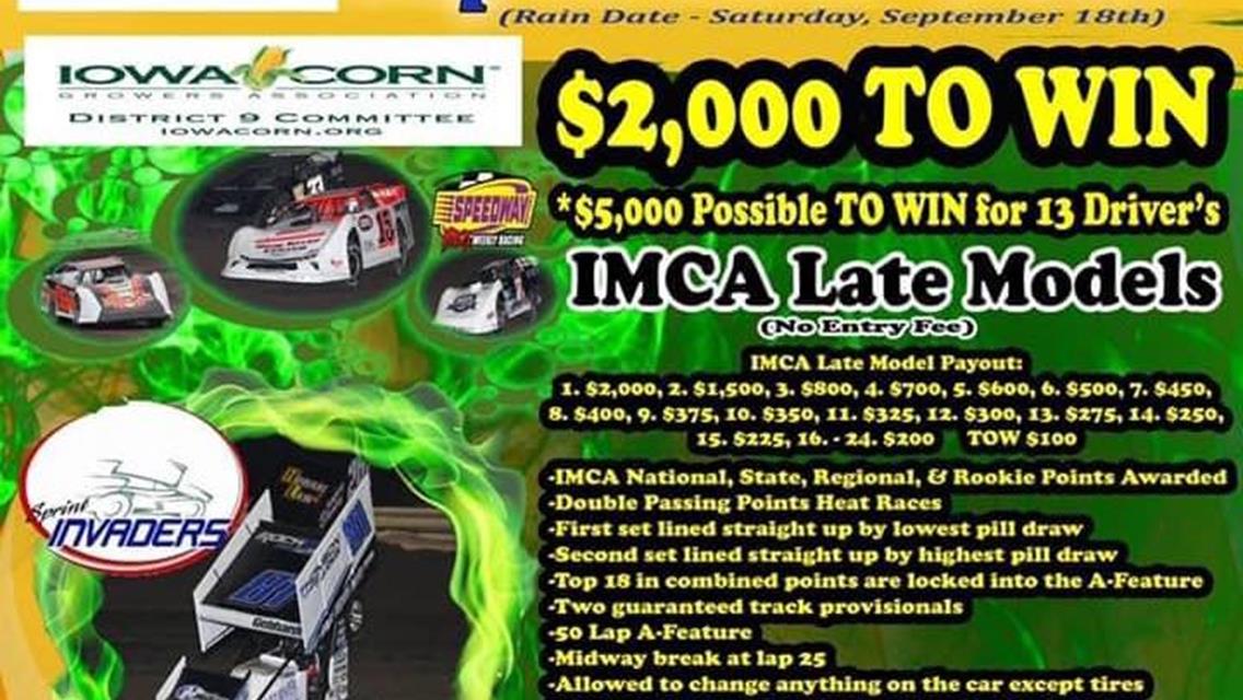 Jonathan Cornell Leads Sprint Invaders into Donnellson Saturday!