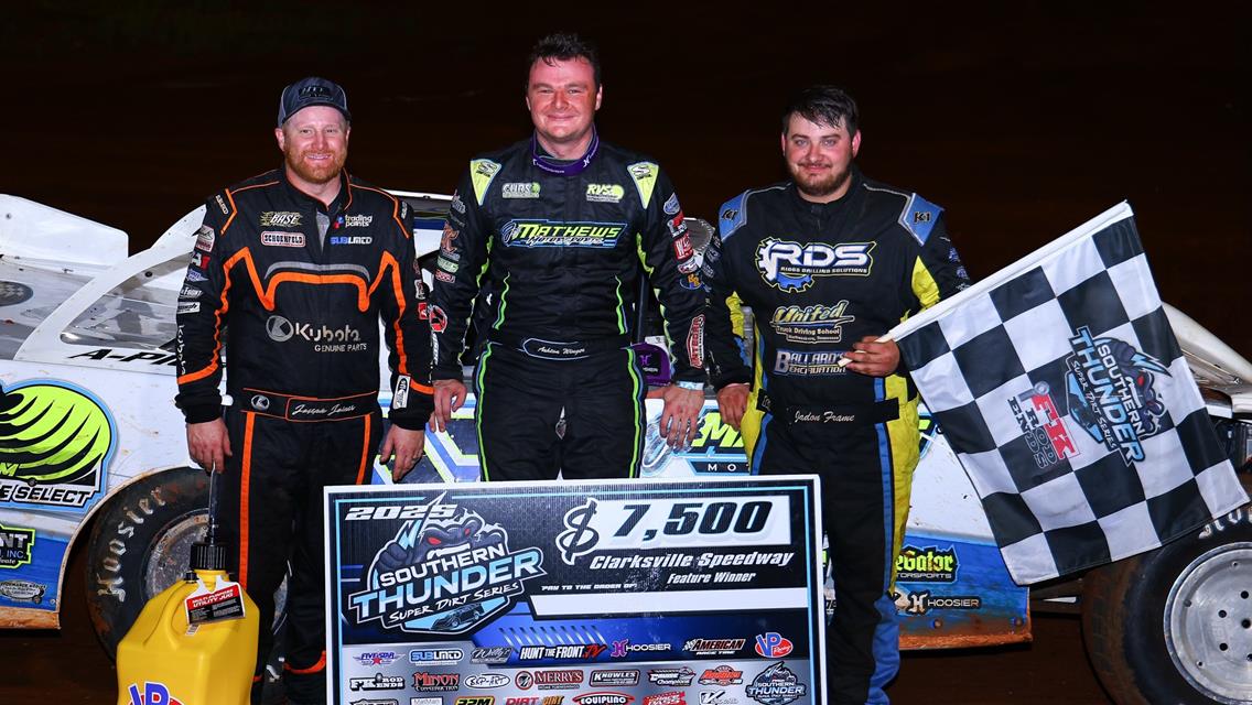 Clarksville Speedway (Clarksville, TN) – Southern Thunder Super Dirt Series – Thursday Thunder – July 31st, 2025. (Josh James Artwork)
