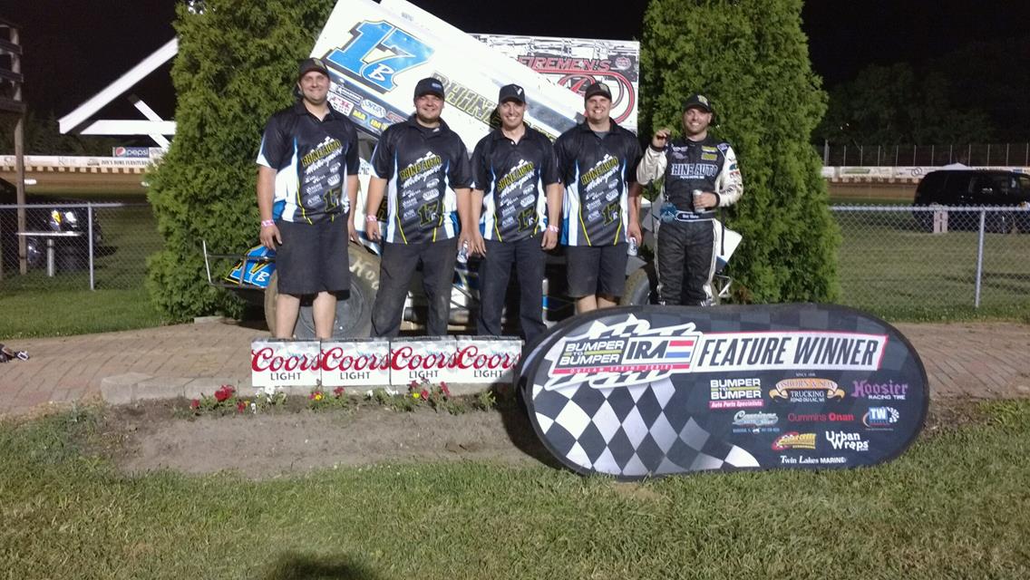 Balog and Scelzi Thrill Angell Park Crowd with Bumper to Bumper IRA Sprints
