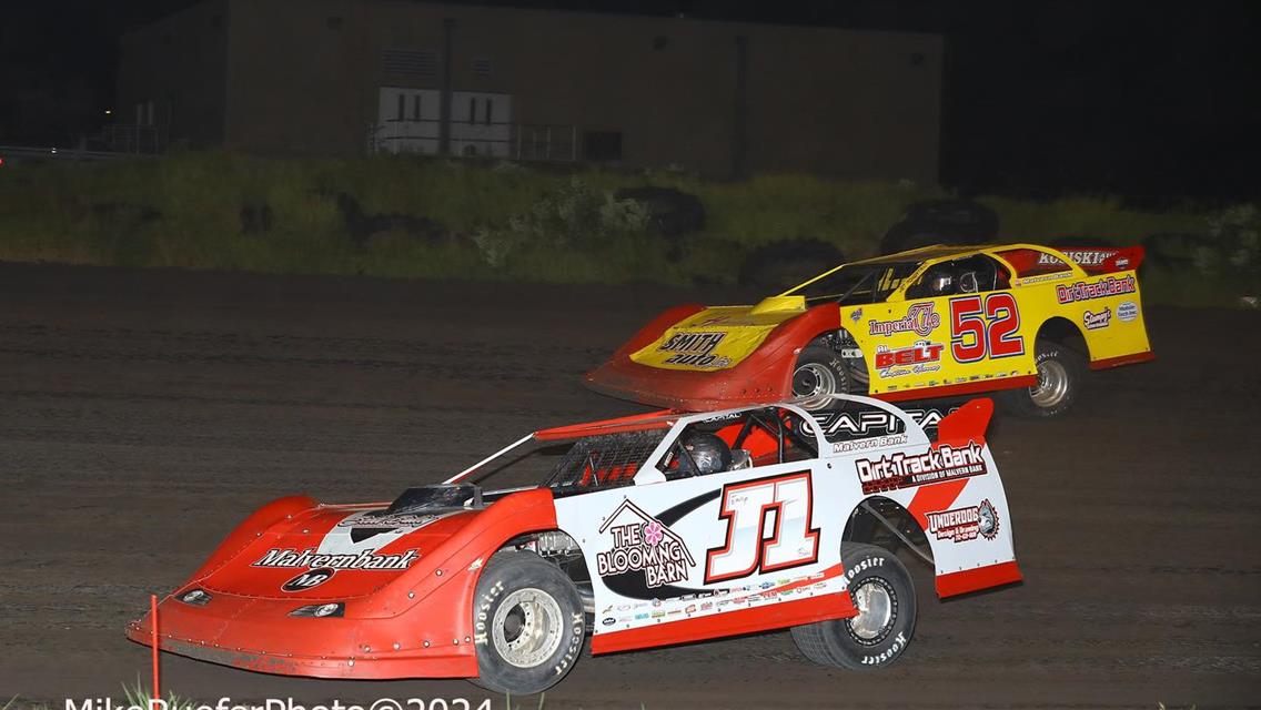 Adams County Speedway (Corning, IA) – Malvern Bank East / West Series – Ray Houck Memorial – July 27th, 2024. (Mike Ruefer Photo)