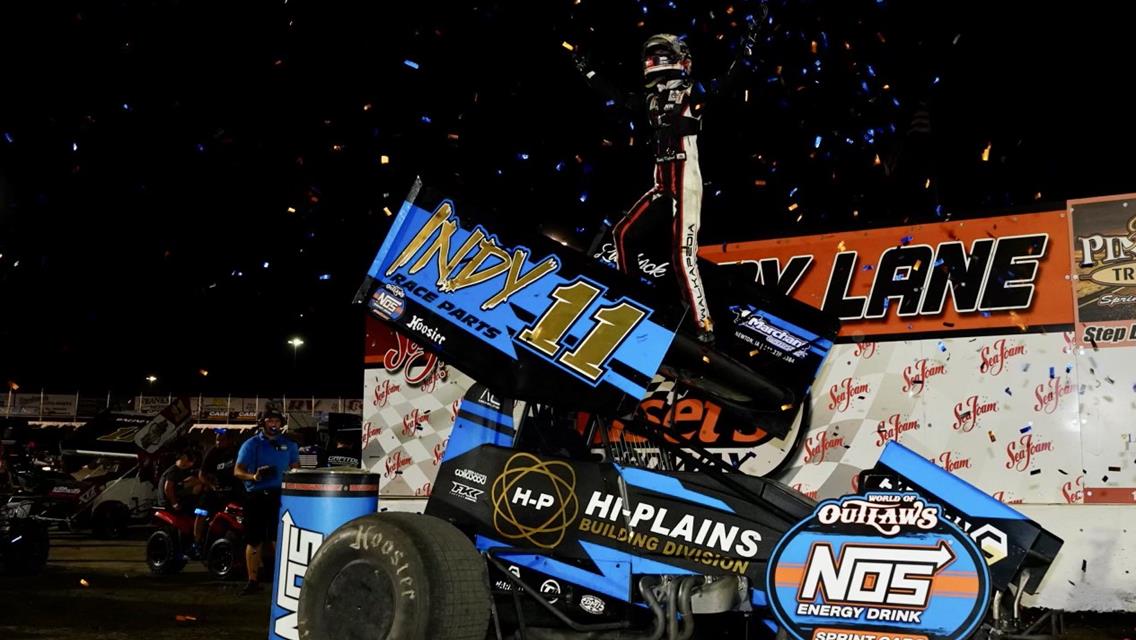 Kofoid Posts First-Ever World of Outlaws Victory During Huset’s High Bank Nationals presented by Billion Auto Opener at Huset’s Speedway