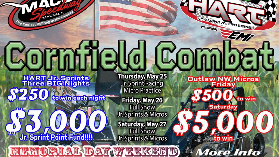 Macon Speedway to host HART for $5,000 to win Cornfield Combat