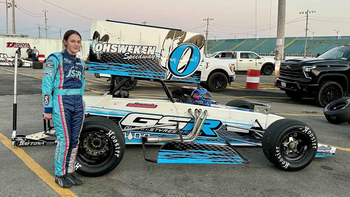 14-Year-Old Savannah Simmons Turns Heads in Oswego 350 Supermodified Debut