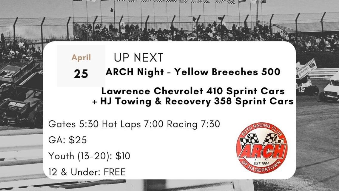 Yellow Breeches 500 For 410 Sprints And Twin 358 Sprint Mains Friday At Williams Grove